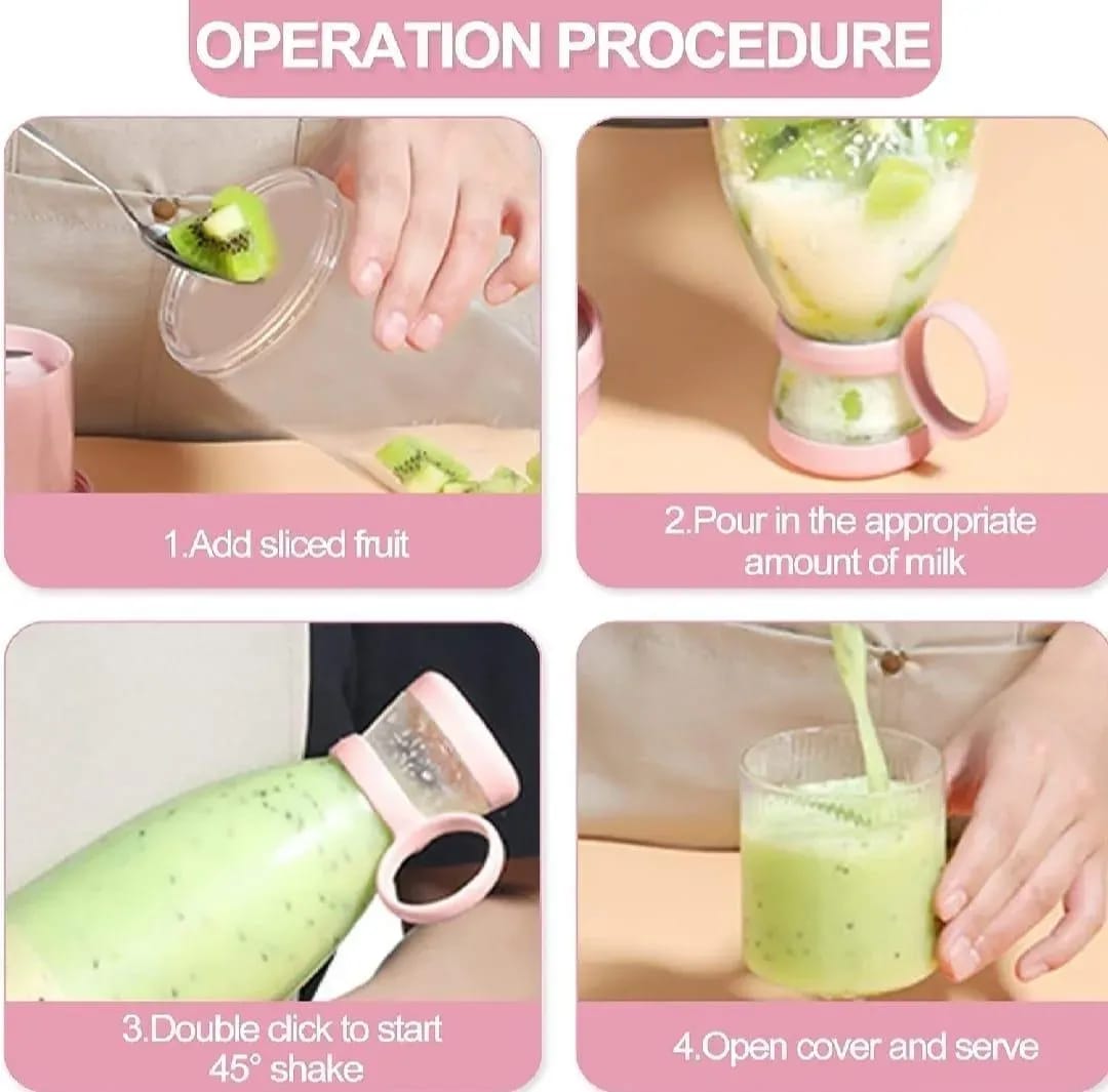 Portable Rechargeable Blender Juicer